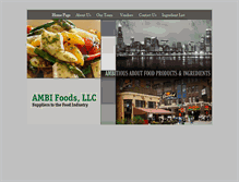 Tablet Screenshot of ambifoods.com